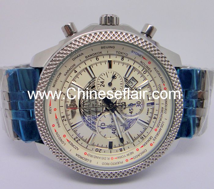 Replica Breitling for Bentley B05 Copy Watch SS White